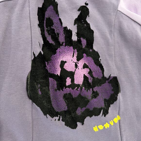 Heaven by Marc Jacobs Purple Bunny Graphic Long Sleeve Top Women’s S - Picture 6 of 12